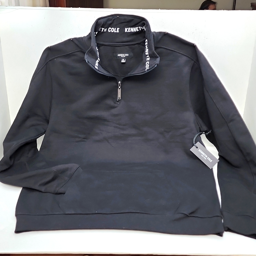 KENNETH COLE NEW YORK SWEATHER WITH FRONT ZIPPER